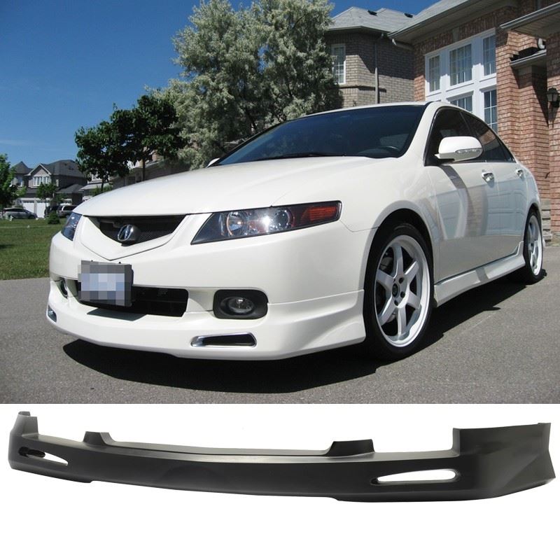 2004 2005 Acura TSX Sedan JDM Style Urethane PU Front Bumper Lip