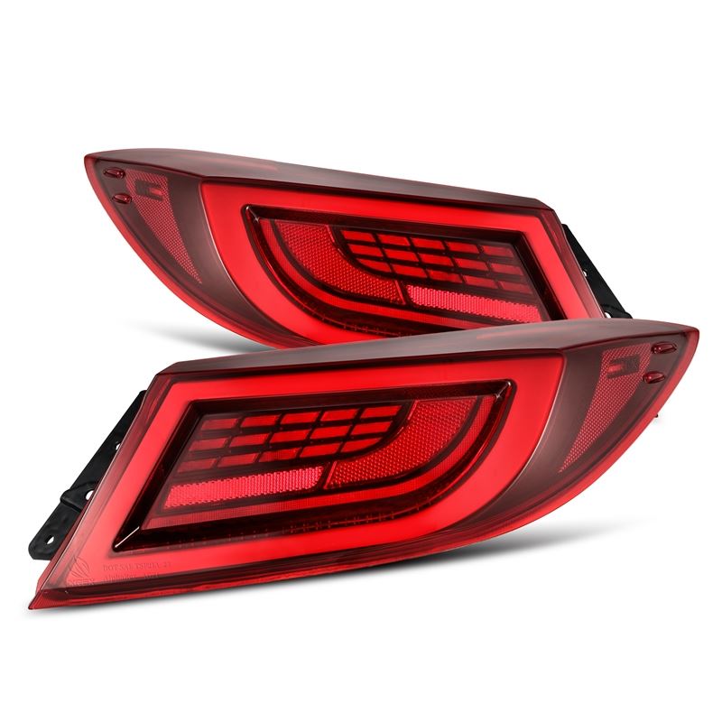 AlphaRex 22-24 Subaru BRZ / Toyota GR86 LUXX LED Taillights Vivid Red