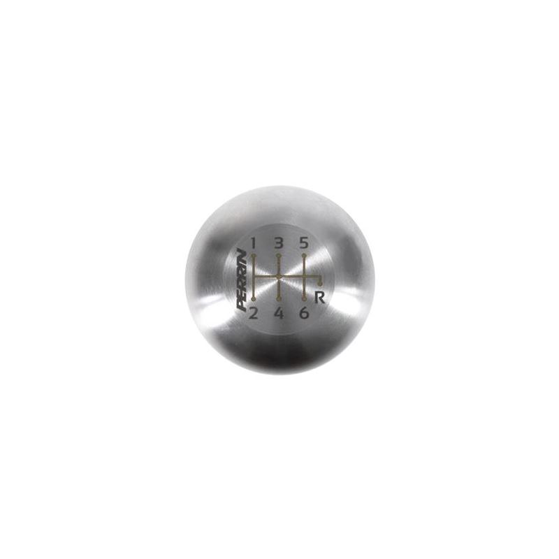 Perrin Large Brushed Stainless Steel Shift Knob - 6 Speed